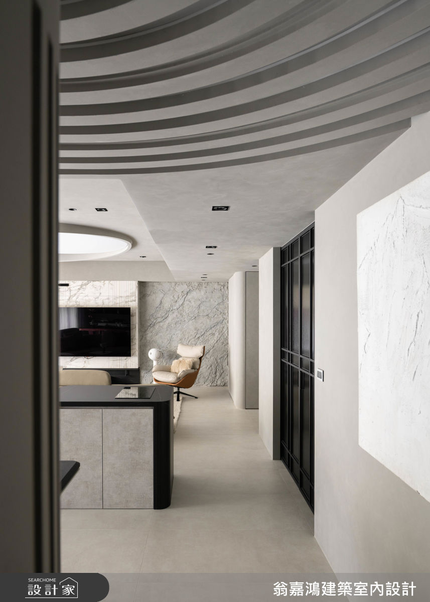 40坪新成屋(5年以下)＿現代風走廊案例圖片＿翁嘉鴻建築室內設計｜懷生設計＿懷生_76.台北-Y House之23