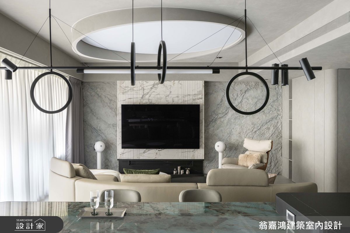 40坪新成屋(5年以下)＿現代風客廳餐廳案例圖片＿翁嘉鴻建築室內設計｜懷生設計＿懷生_76.台北-Y House之25