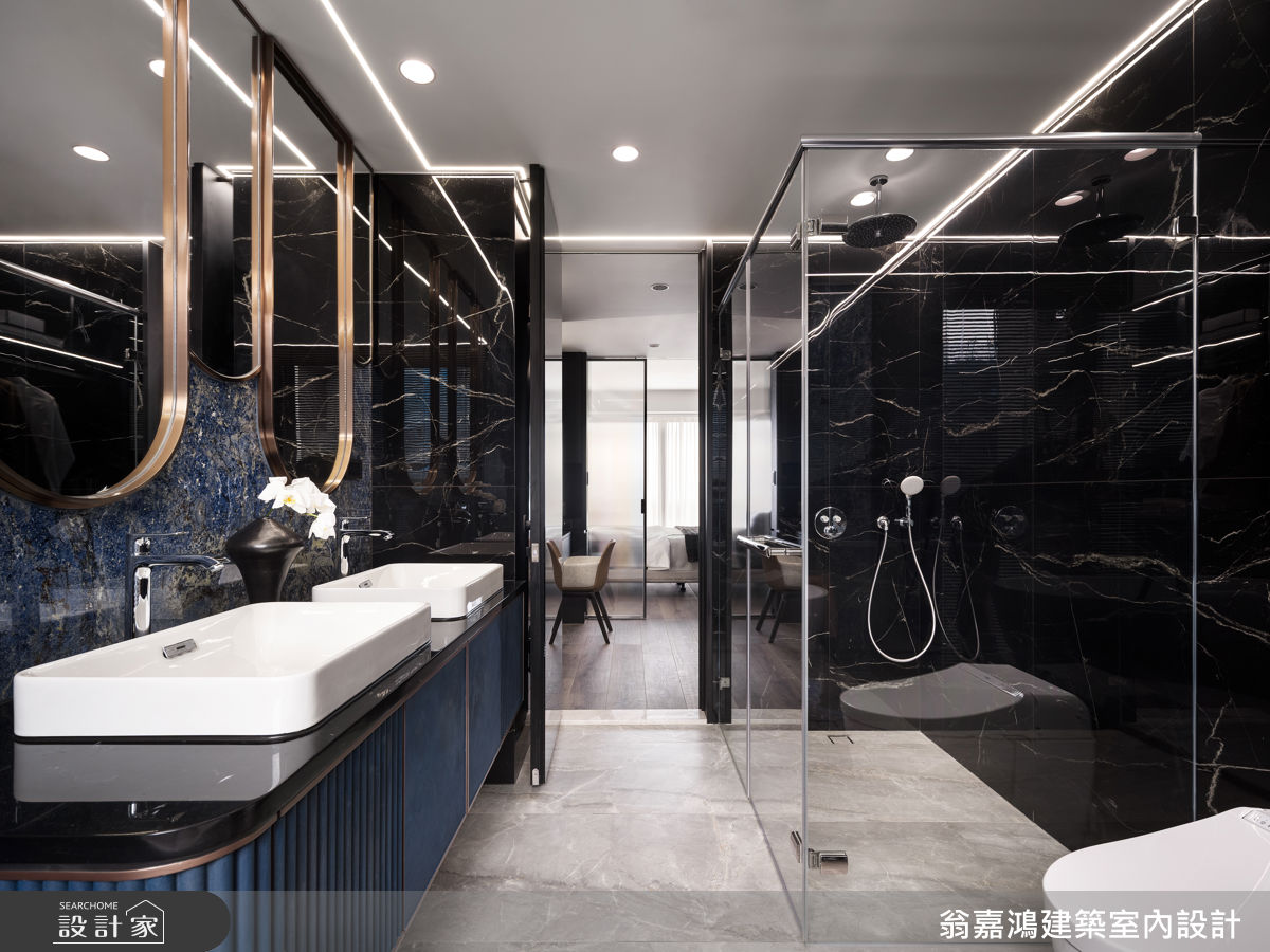 45坪毛胚屋＿現代風浴室案例圖片＿翁嘉鴻建築室內設計｜懷生設計＿懷生_77.桃園-H House之49