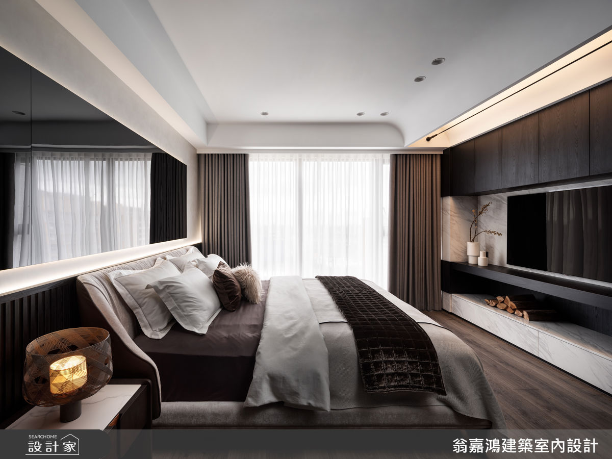 45坪毛胚屋＿現代風臥室案例圖片＿翁嘉鴻建築室內設計｜懷生設計＿懷生_77.桃園-H House之42