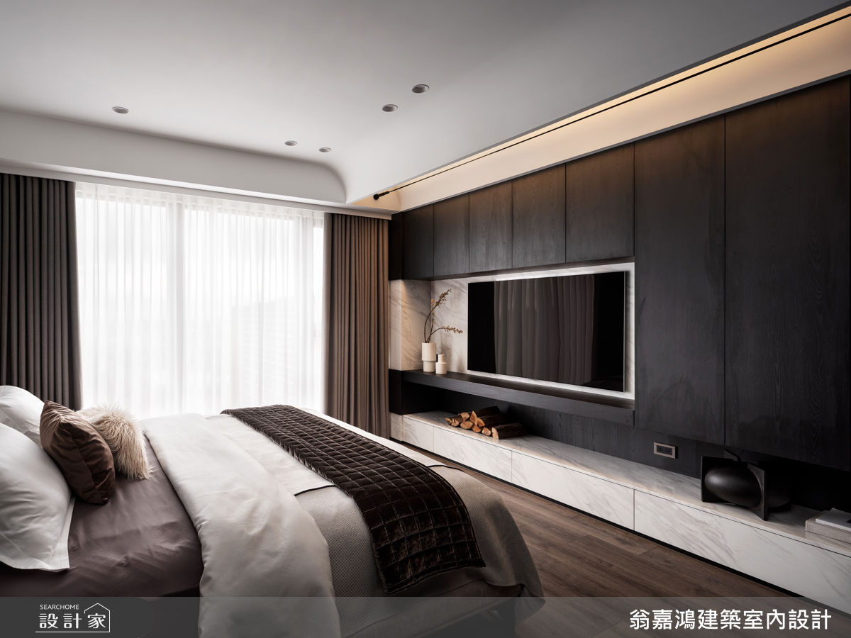 45坪毛胚屋＿現代風臥室案例圖片＿翁嘉鴻建築室內設計｜懷生設計＿懷生_77.桃園-H House之43