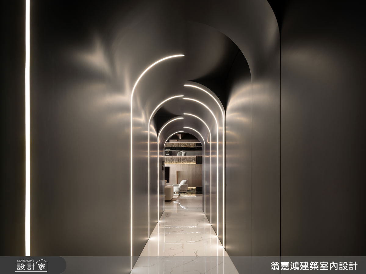 45坪毛胚屋＿現代風走廊案例圖片＿翁嘉鴻建築室內設計｜懷生設計＿懷生_77.桃園-H House之38