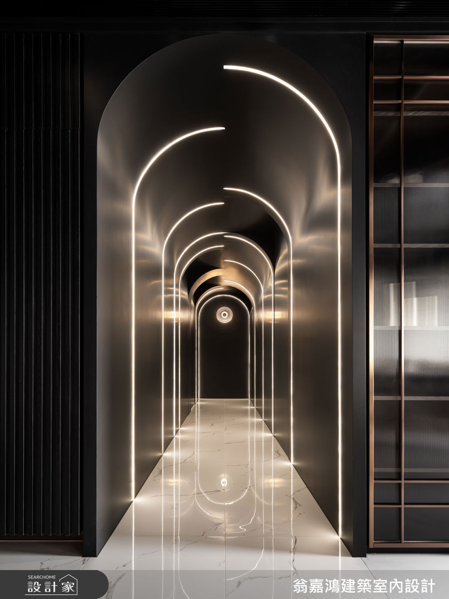 45坪毛胚屋＿現代風走廊案例圖片＿翁嘉鴻建築室內設計｜懷生設計＿懷生_77.桃園-H House之40