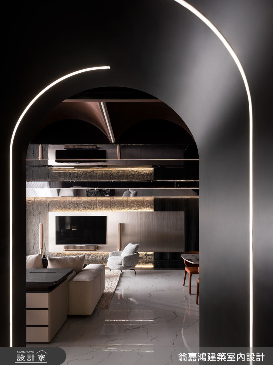 45坪毛胚屋＿現代風客廳案例圖片＿翁嘉鴻建築室內設計｜懷生設計＿懷生_77.桃園-H House之36