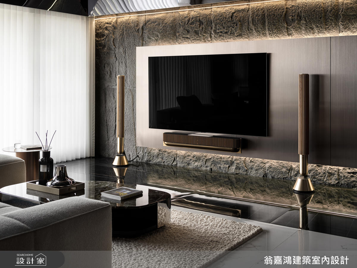 45坪毛胚屋＿現代風客廳案例圖片＿翁嘉鴻建築室內設計｜懷生設計＿懷生_77.桃園-H House之17