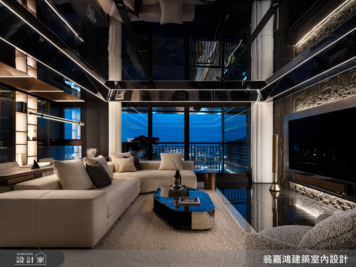 45坪毛胚屋＿現代風客廳案例圖片＿翁嘉鴻建築室內設計｜懷生設計＿懷生_77.桃園-H House之33