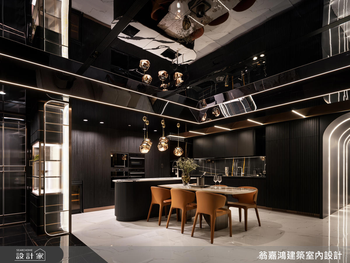 45坪毛胚屋＿現代風餐廳廚房中島案例圖片＿翁嘉鴻建築室內設計｜懷生設計＿懷生_77.桃園-H House之20