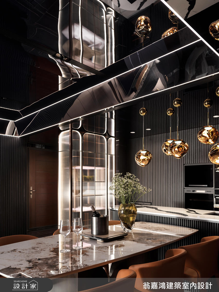 45坪毛胚屋＿現代風餐廳中島案例圖片＿翁嘉鴻建築室內設計｜懷生設計＿懷生_77.桃園-H House之22