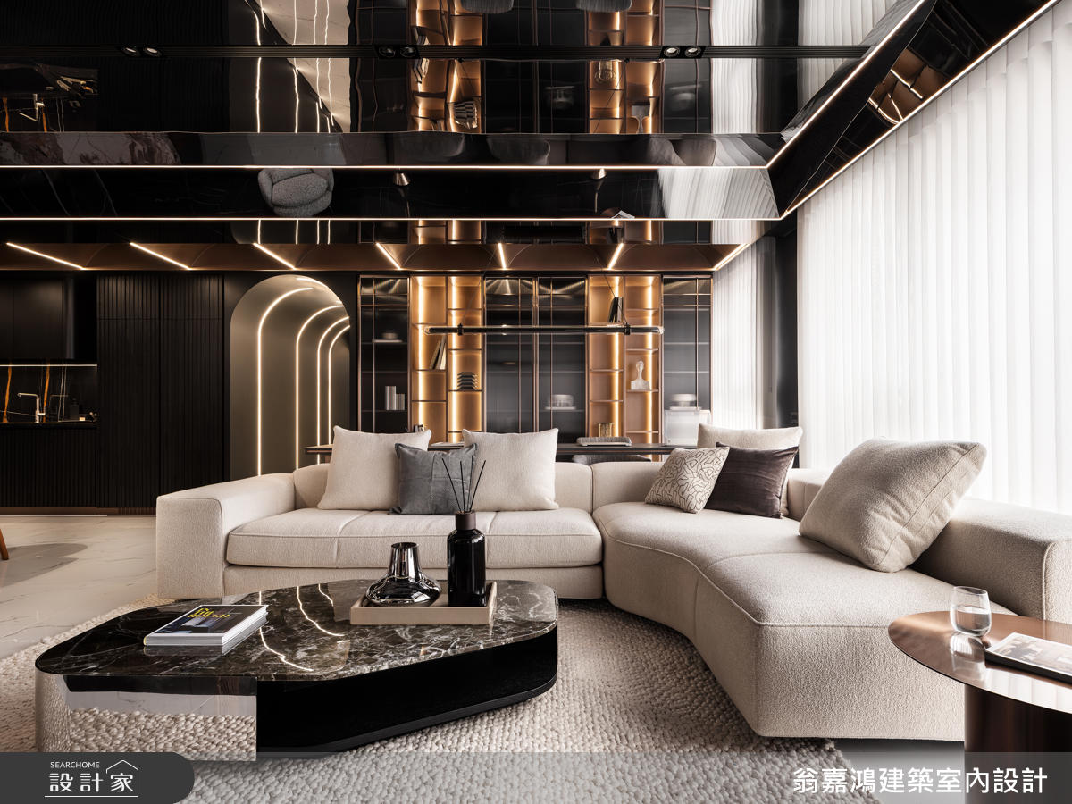 45坪毛胚屋＿現代風客廳案例圖片＿翁嘉鴻建築室內設計｜懷生設計＿懷生_77.桃園-H House之7