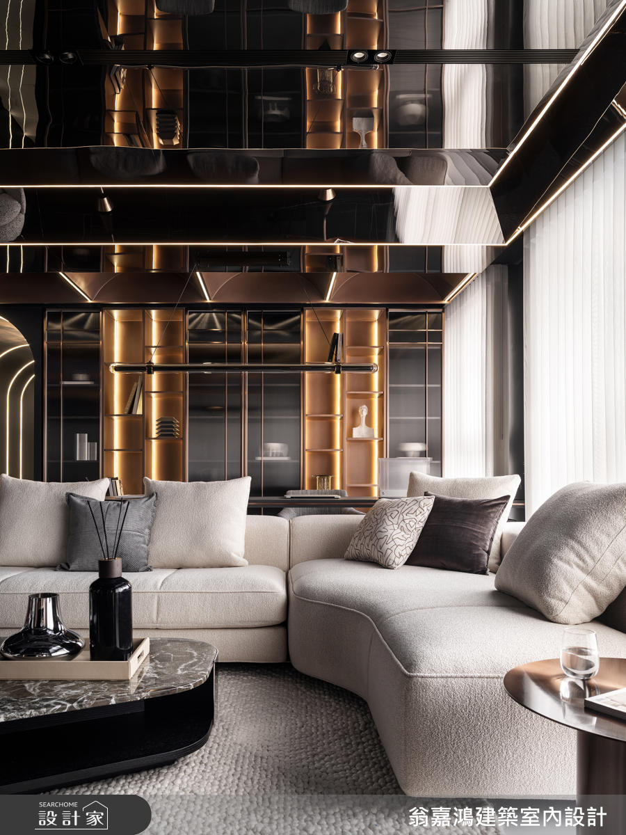 45坪毛胚屋＿現代風客廳案例圖片＿翁嘉鴻建築室內設計｜懷生設計＿懷生_77.桃園-H House之6