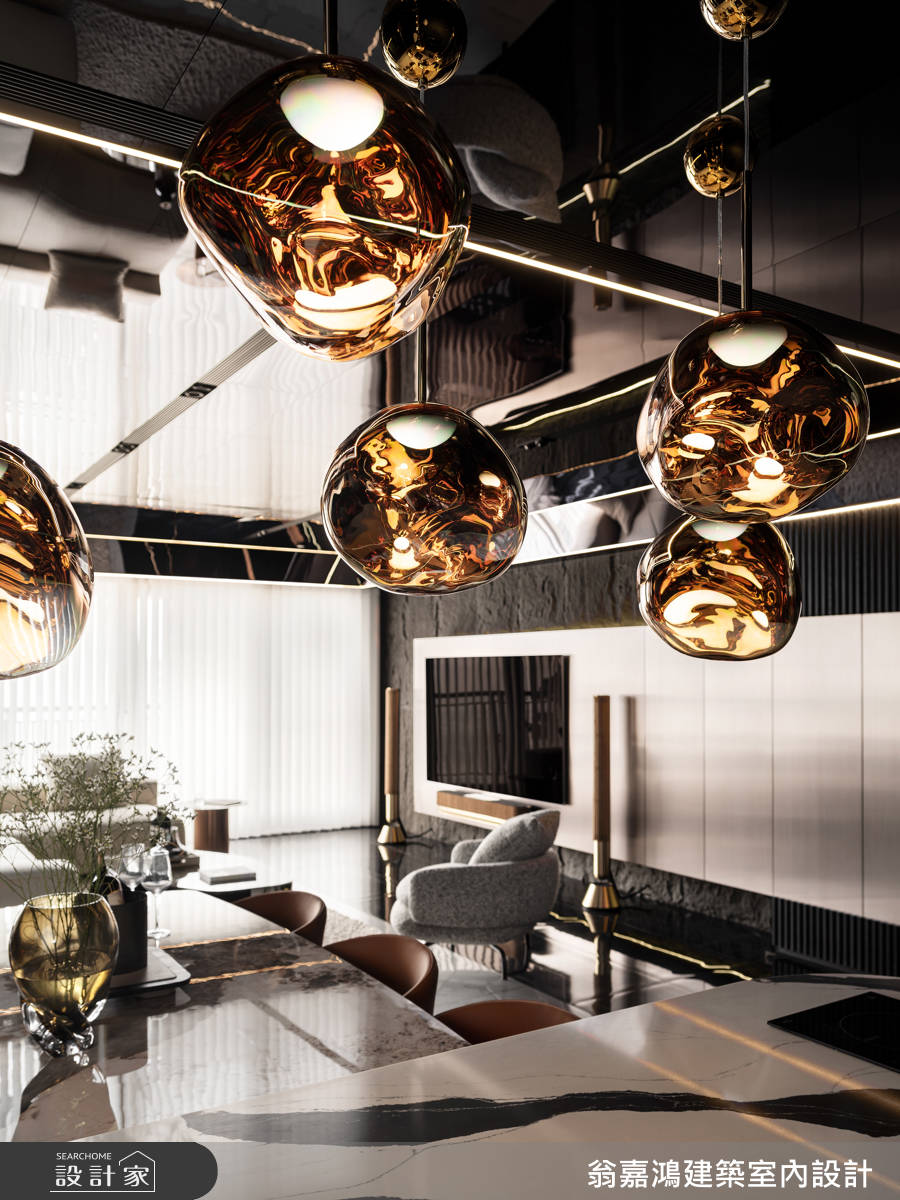 45坪毛胚屋＿現代風客廳餐廳案例圖片＿翁嘉鴻建築室內設計｜懷生設計＿懷生_77.桃園-H House之11