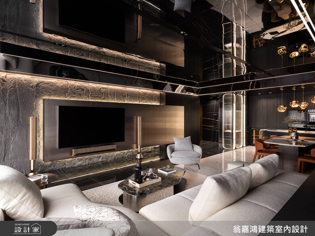 45坪毛胚屋＿現代風客廳案例圖片＿翁嘉鴻建築室內設計｜懷生設計＿懷生_77.桃園-H House之27