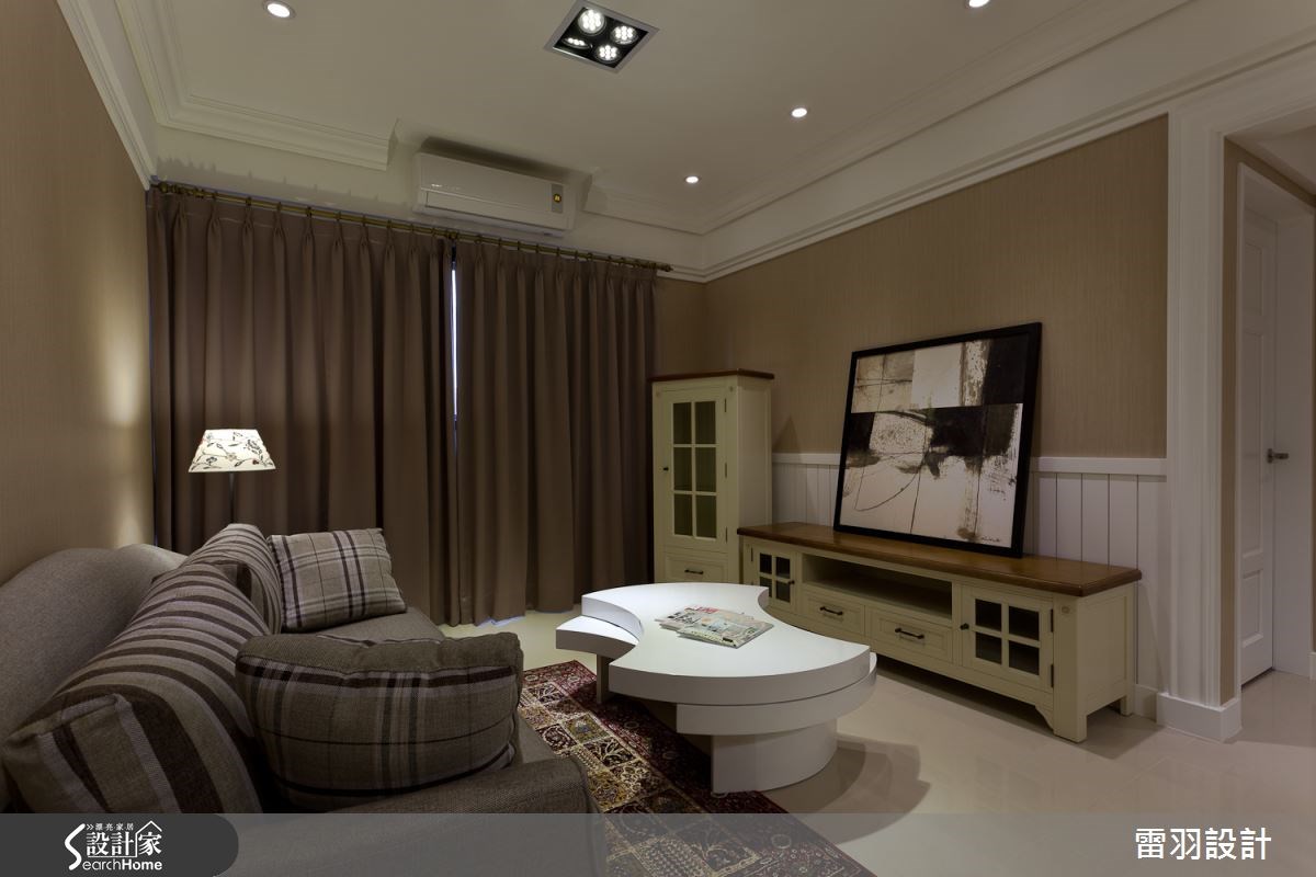 17坪新成屋(5年以下)＿鄉村風客廳案例圖片＿雷羽設計＿雷羽_05之2