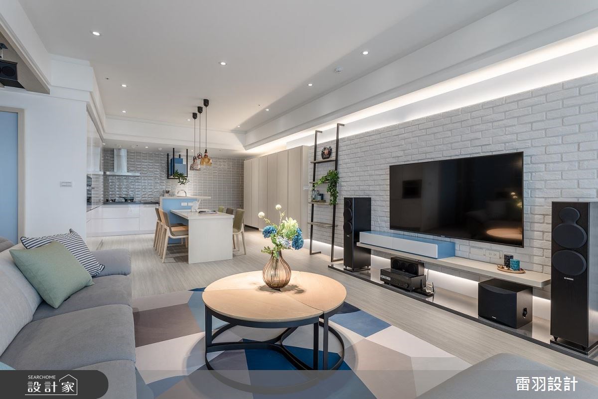 46坪新成屋(5年以下)＿北歐風客廳案例圖片＿雷羽設計＿雷羽_21之7