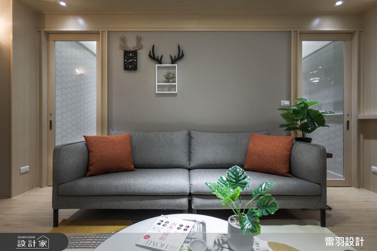 18坪新成屋(5年以下)＿北歐風客廳案例圖片＿雷羽設計＿雷羽_22之5