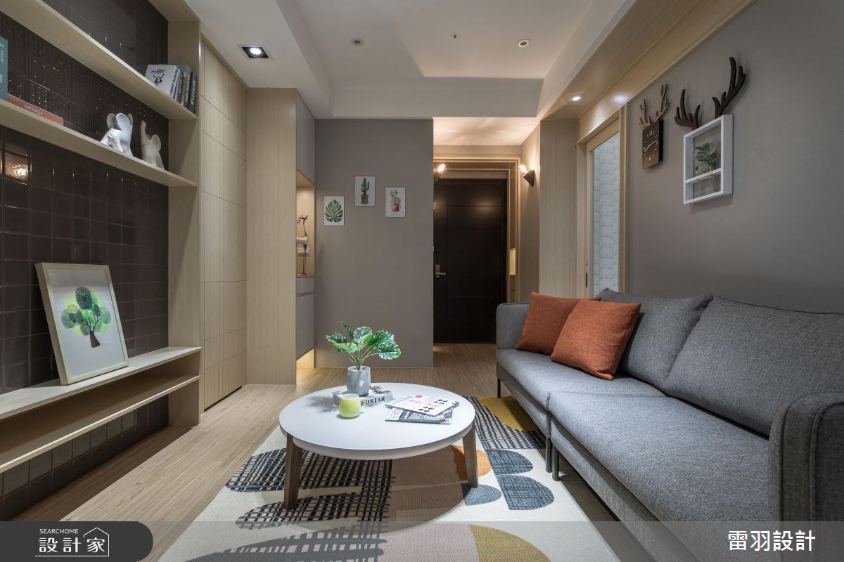 18坪新成屋(5年以下)＿北歐風客廳案例圖片＿雷羽設計＿雷羽_22之8