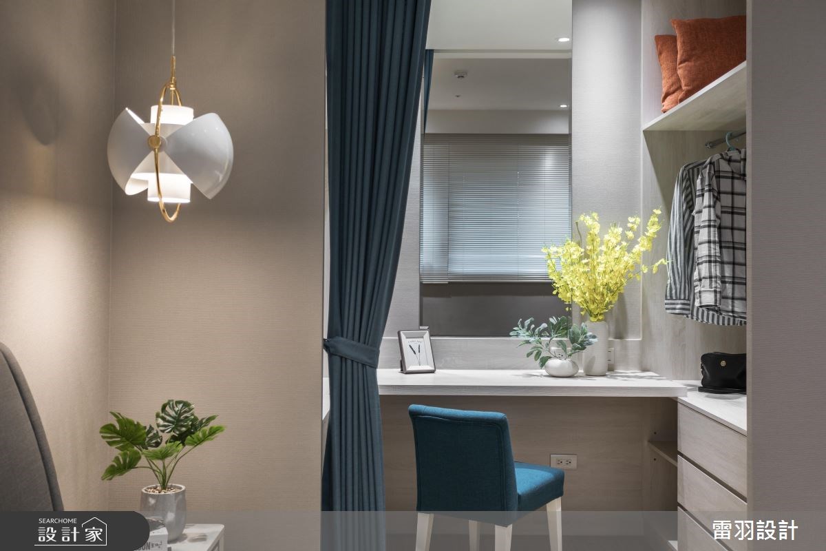 18坪新成屋(5年以下)＿北歐風更衣間案例圖片＿雷羽設計＿雷羽_22之13