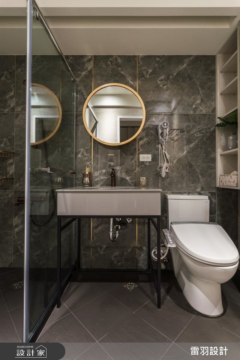 17坪中古屋(5~15年)＿奢華風浴室案例圖片＿雷羽設計＿雷羽_27之21