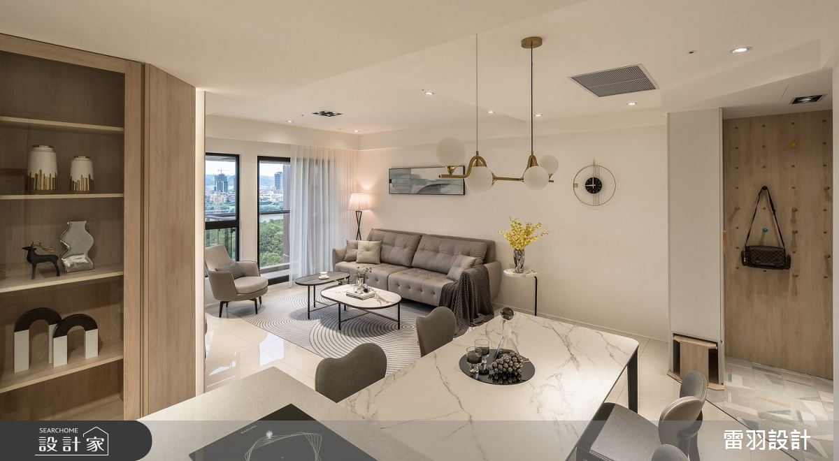 51坪預售屋＿北歐風客廳餐廳案例圖片＿雷羽設計＿雷羽_36之12