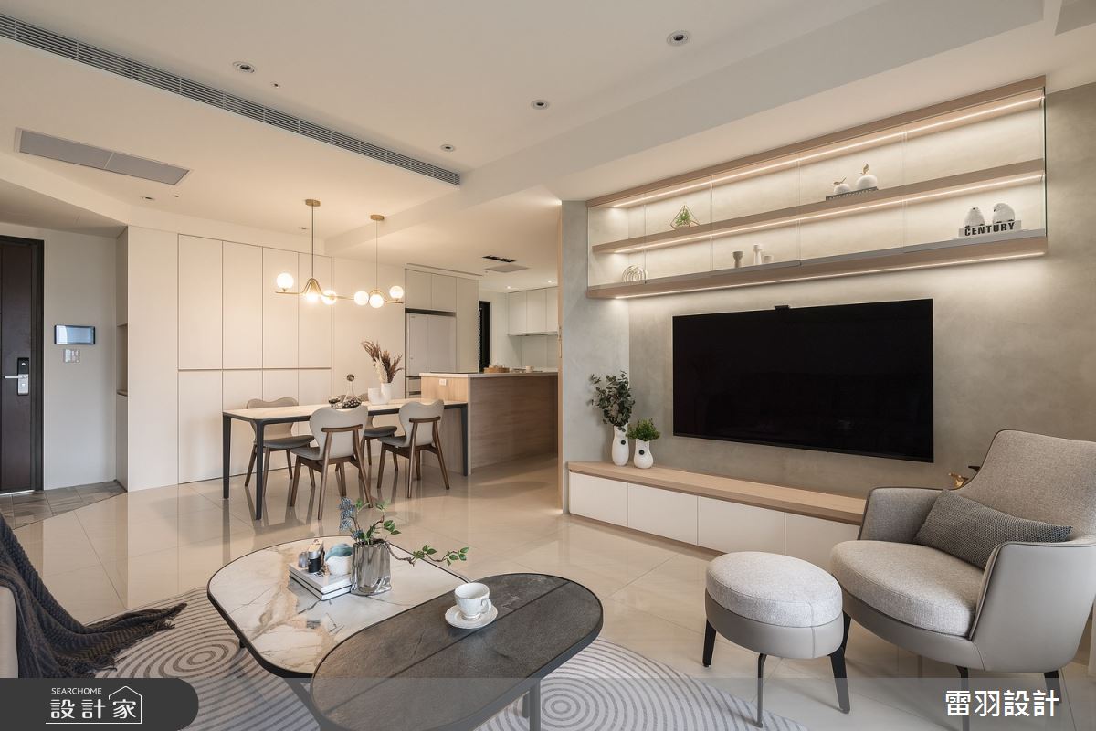 51坪預售屋＿北歐風玄關客廳餐廳中島案例圖片＿雷羽設計＿雷羽_36之3