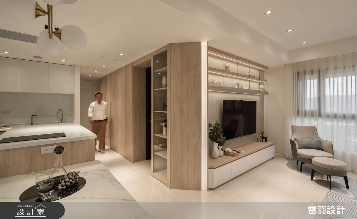 51坪預售屋＿北歐風客廳餐廳廚房中島案例圖片＿雷羽設計＿雷羽_36之4