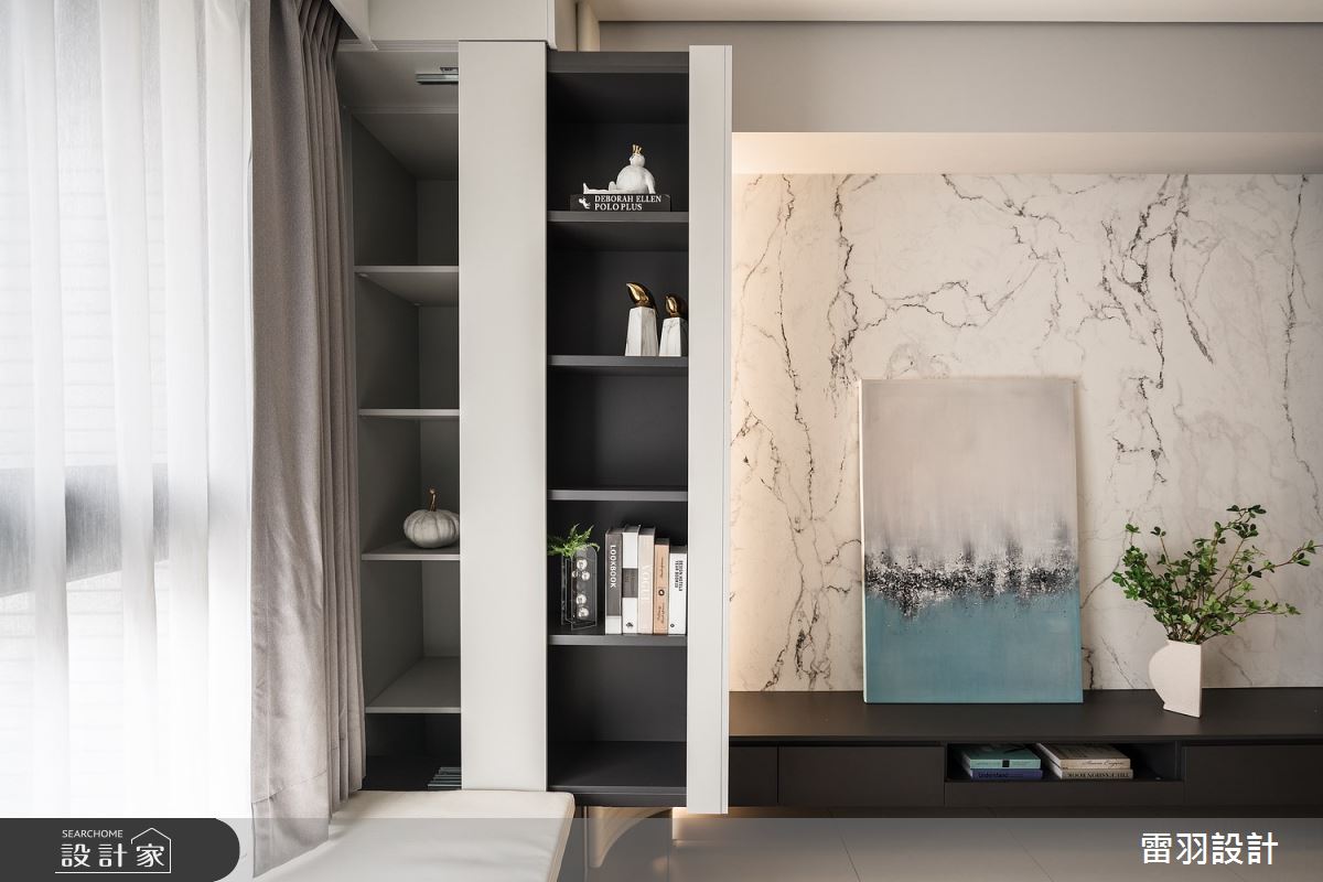 35坪預售屋＿輕奢風客廳臥榻案例圖片＿雷羽設計＿雷羽_37之7