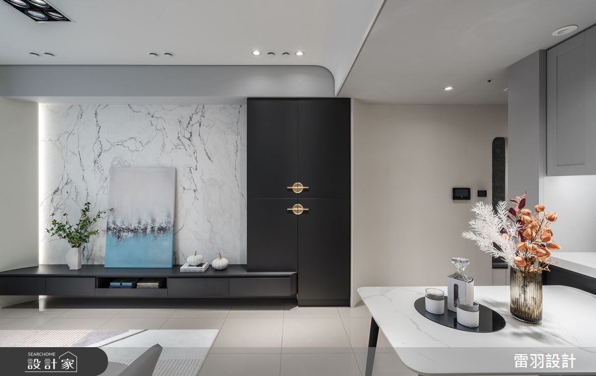 35坪預售屋＿輕奢風客廳餐廳案例圖片＿雷羽設計＿雷羽_37之6