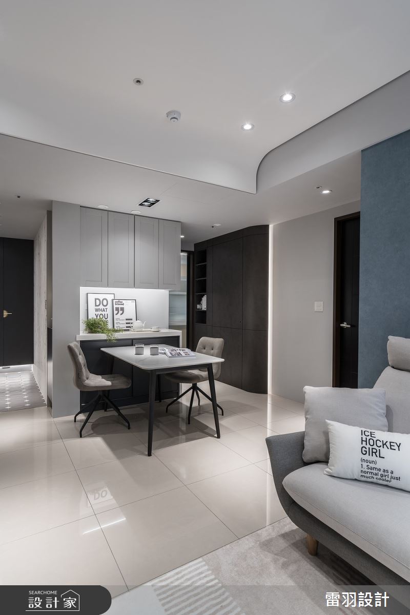 35坪預售屋＿輕奢風玄關客廳餐廳案例圖片＿雷羽設計＿雷羽_37之11