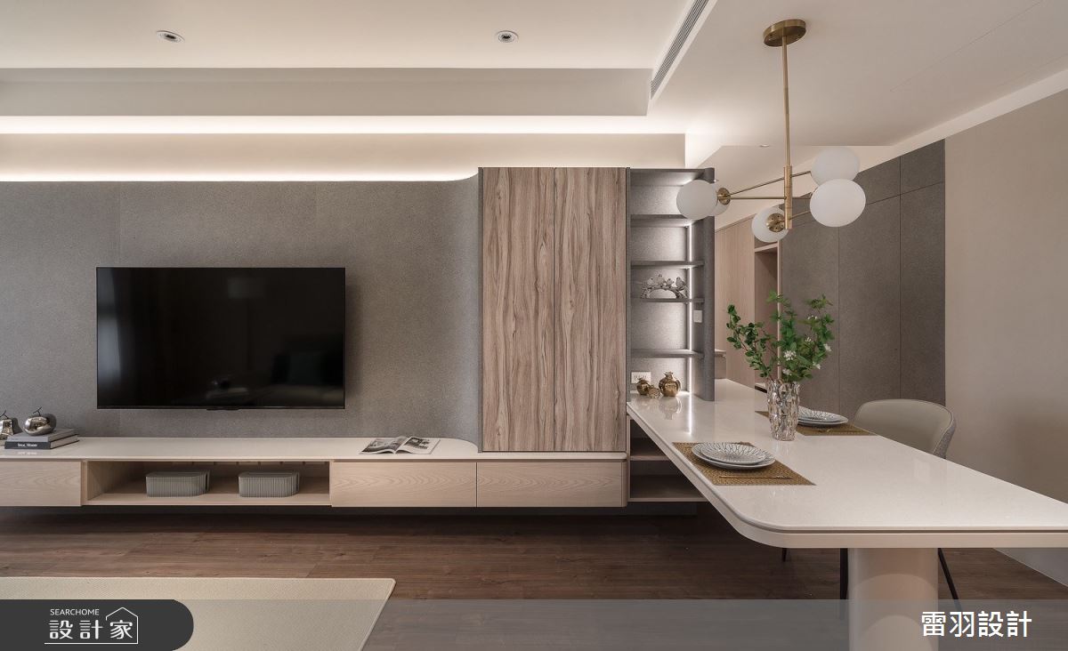33坪預售屋＿現代風客廳餐廳案例圖片＿雷羽設計＿雷羽_41之4
