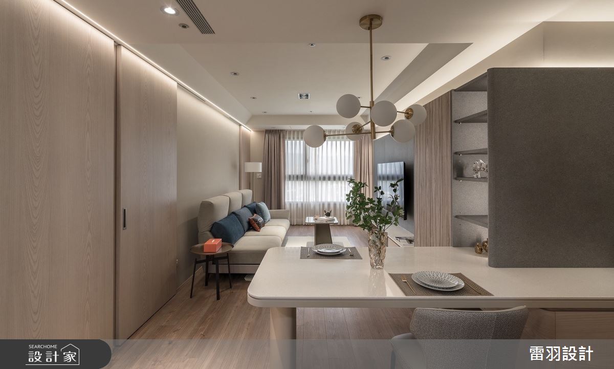 33坪預售屋＿現代風客廳餐廳案例圖片＿雷羽設計＿雷羽_41之6