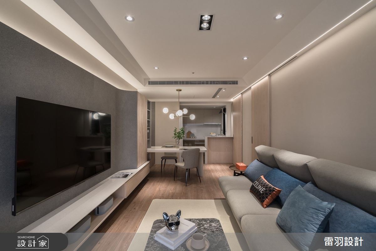 33坪預售屋＿現代風客廳餐廳廚房中島案例圖片＿雷羽設計＿雷羽_41之7