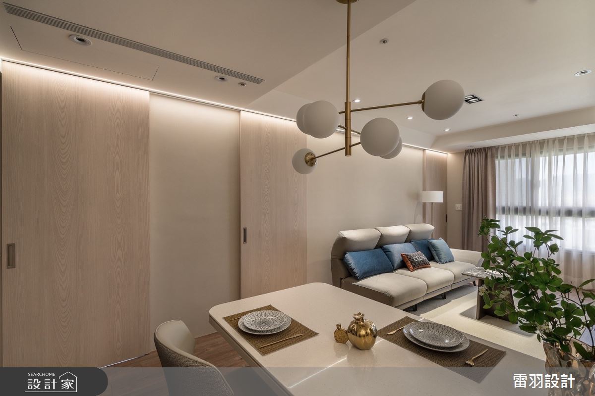 33坪預售屋＿現代風客廳餐廳案例圖片＿雷羽設計＿雷羽_41之14
