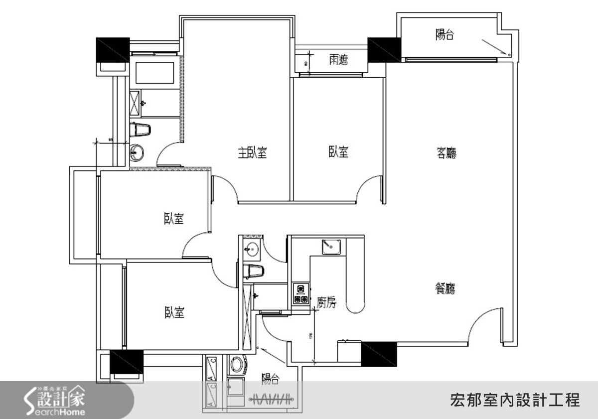 40坪新成屋(5年以下)＿現代風案例圖片＿宏郁空間美學＿宏郁_02之25