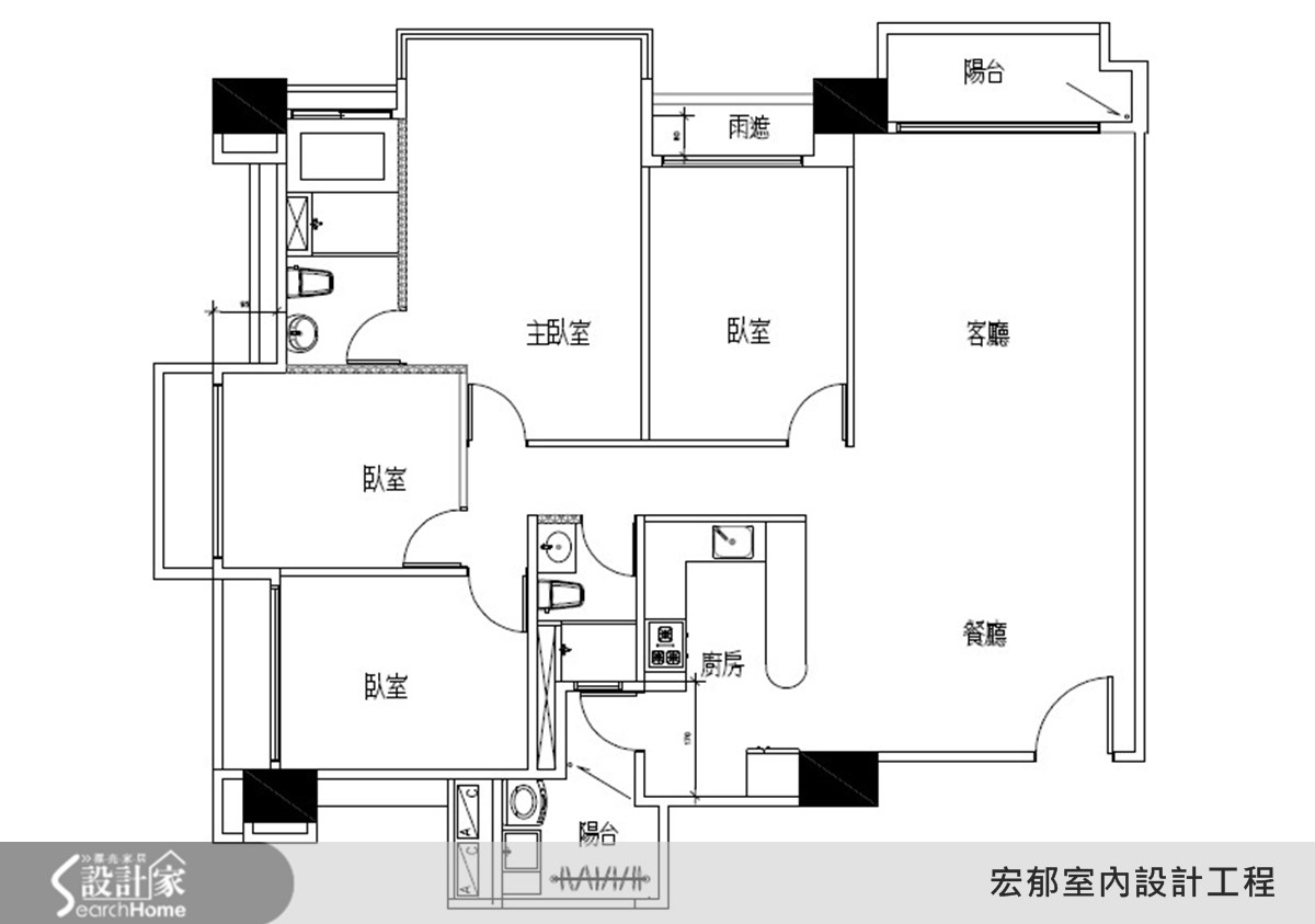 40坪新成屋(5年以下)＿現代風案例圖片＿宏郁空間美學＿宏郁_02之26