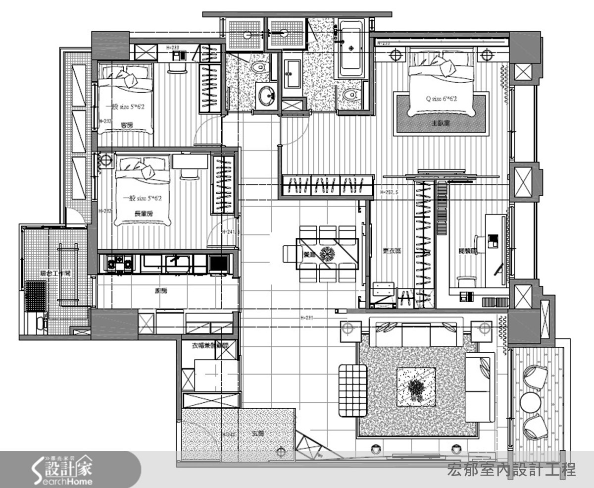 50坪新成屋(5年以下)＿現代風案例圖片＿宏郁空間美學＿宏郁_05之25