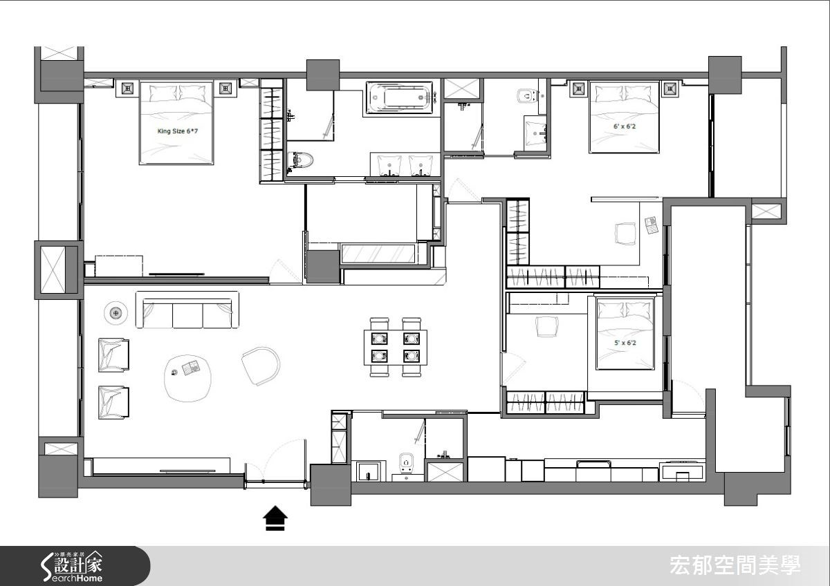 42坪新成屋(5年以下)＿現代風案例圖片＿宏郁空間美學＿宏郁_10之15