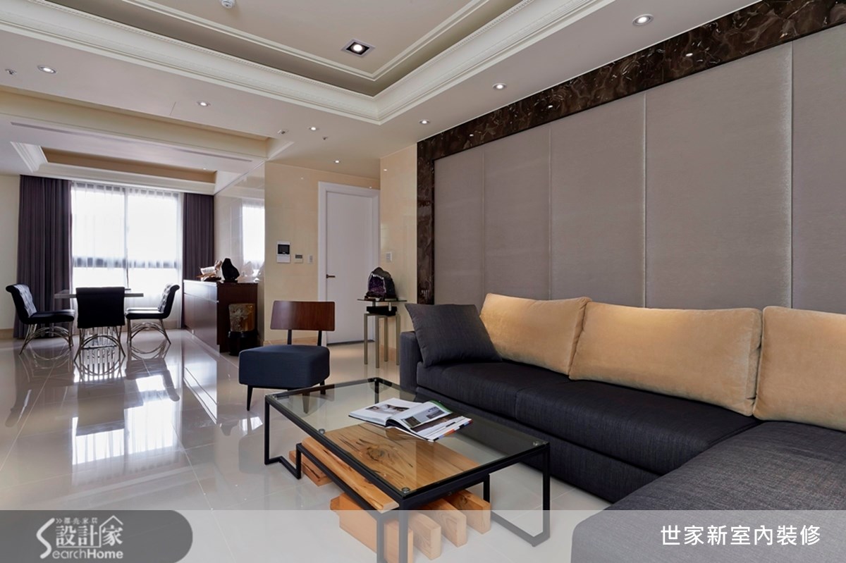 46坪新成屋(5年以下)＿現代風客廳案例圖片＿世家新室內裝修有限公司＿世家新_01之6