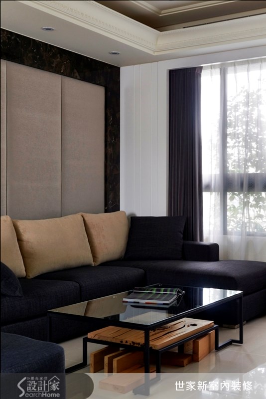 46坪新成屋(5年以下)＿現代風客廳案例圖片＿世家新室內裝修有限公司＿世家新_01之7