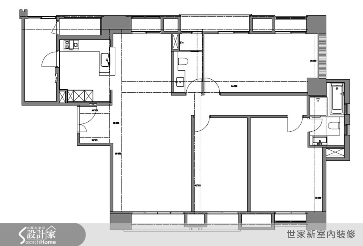 46坪新成屋(5年以下)＿現代風案例圖片＿世家新室內裝修有限公司＿世家新_01之19