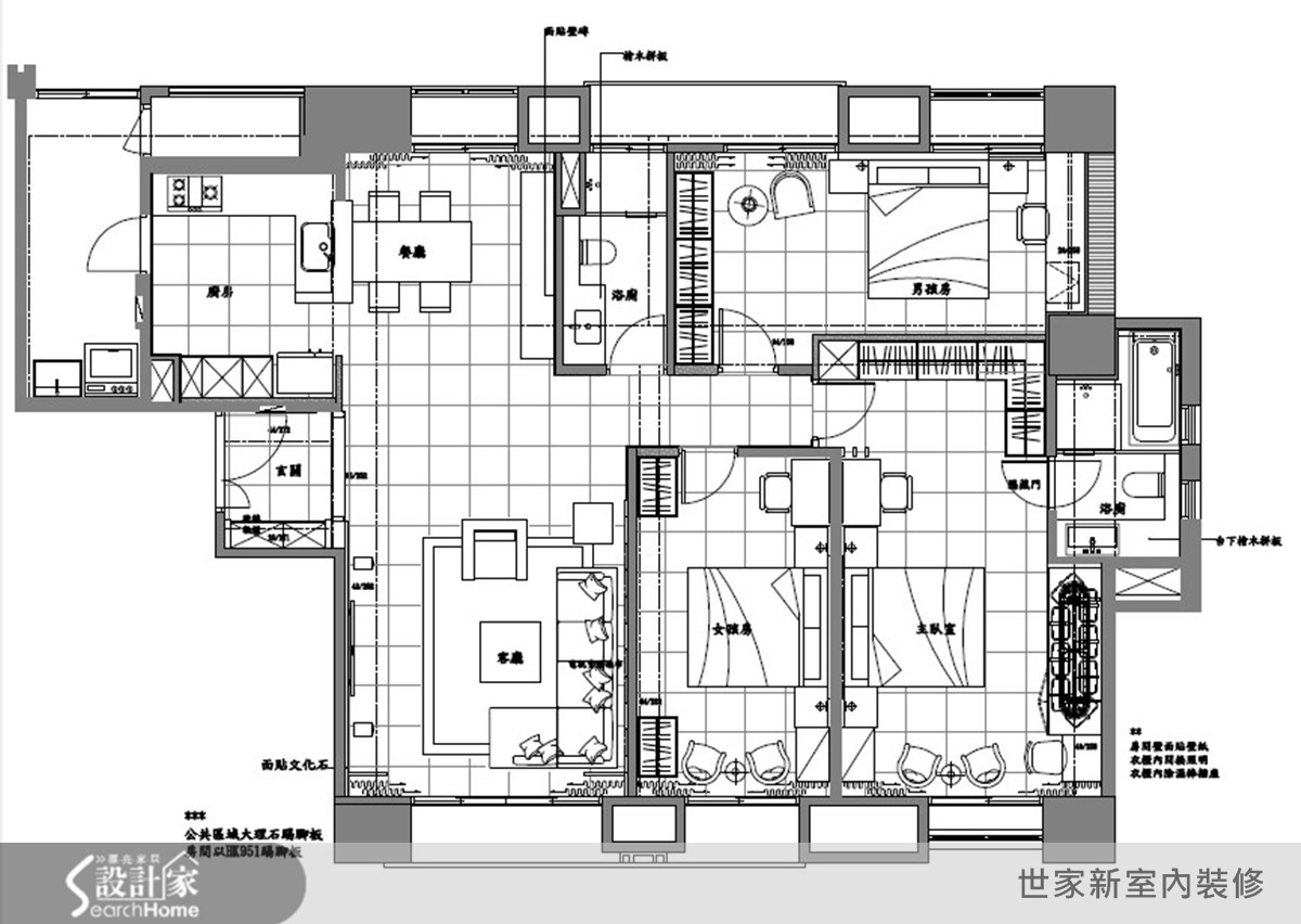 46坪新成屋(5年以下)＿現代風案例圖片＿世家新室內裝修有限公司＿世家新_01之20