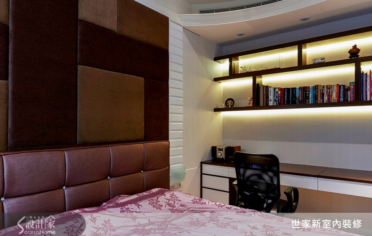 46坪新成屋(5年以下)＿現代風臥室案例圖片＿世家新室內裝修有限公司＿世家新_01之16