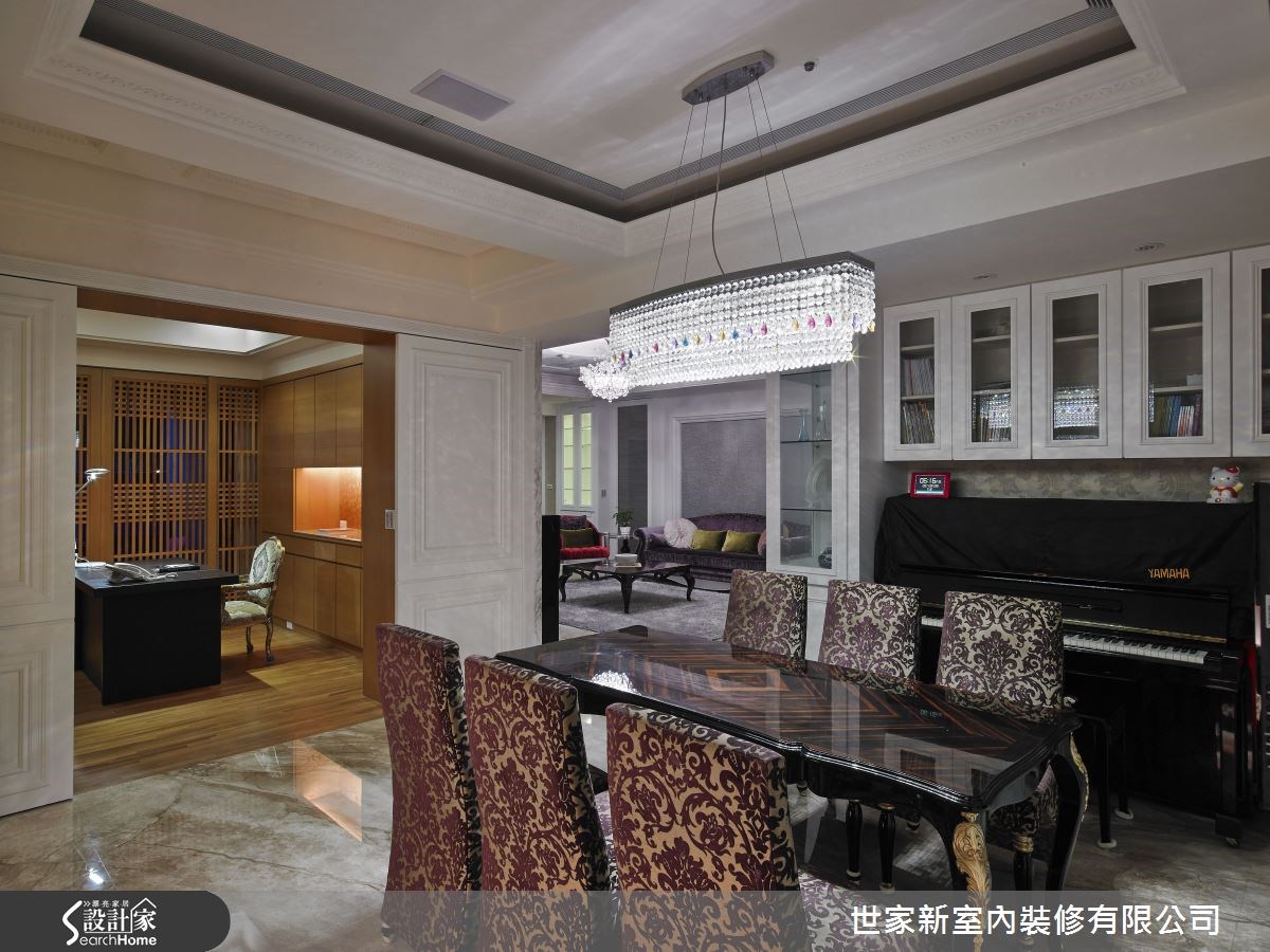 70坪新成屋(5年以下)＿新古典餐廳案例圖片＿世家新室內裝修有限公司＿世家新_02之12