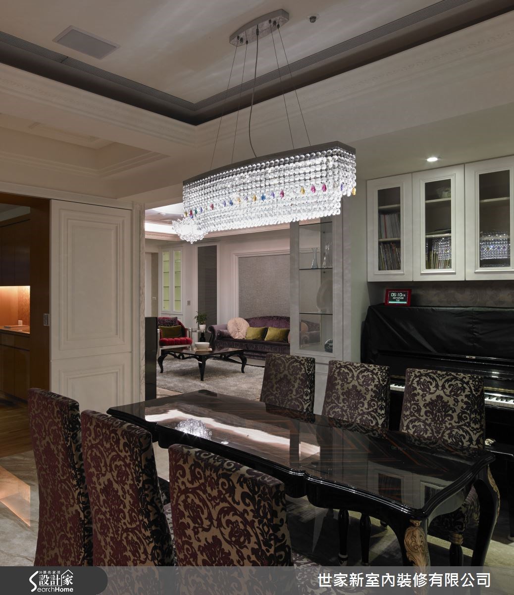 70坪新成屋(5年以下)＿新古典餐廳案例圖片＿世家新室內裝修有限公司＿世家新_02之13