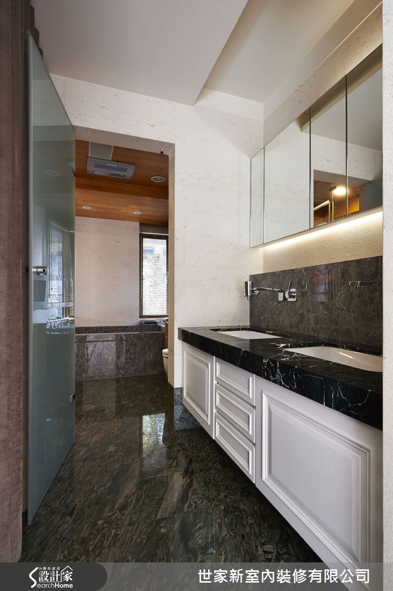 70坪新成屋(5年以下)＿新古典浴室案例圖片＿世家新室內裝修有限公司＿世家新_02之22