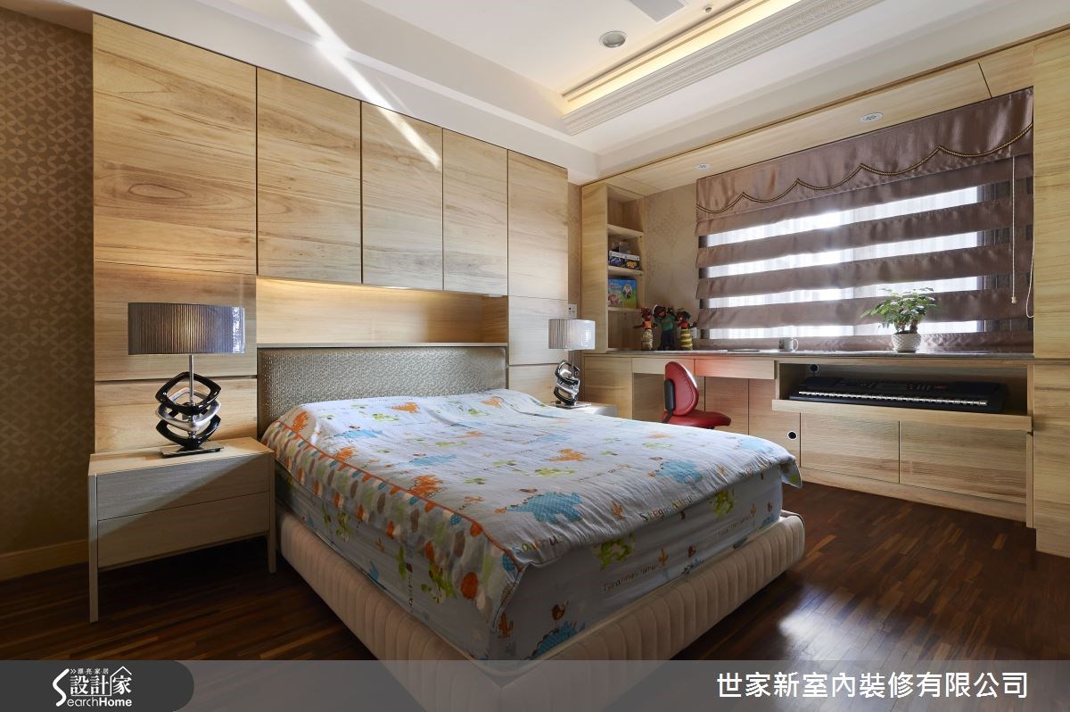 70坪新成屋(5年以下)＿新古典臥室案例圖片＿世家新室內裝修有限公司＿世家新_02之24