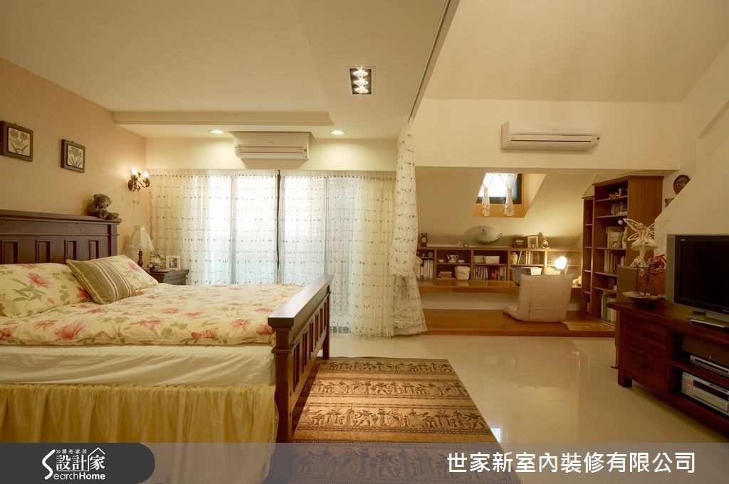 70坪新成屋(5年以下)＿鄉村風臥室案例圖片＿世家新室內裝修有限公司＿世家新_03之9