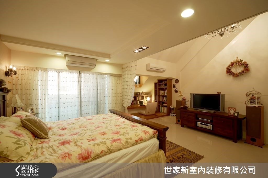 70坪新成屋(5年以下)＿鄉村風臥室案例圖片＿世家新室內裝修有限公司＿世家新_03之10