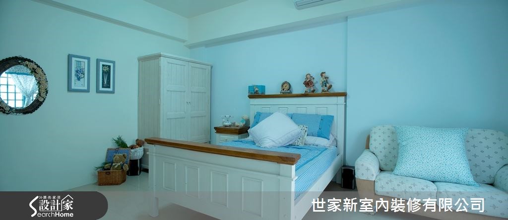 70坪新成屋(5年以下)＿鄉村風臥室案例圖片＿世家新室內裝修有限公司＿世家新_03之15