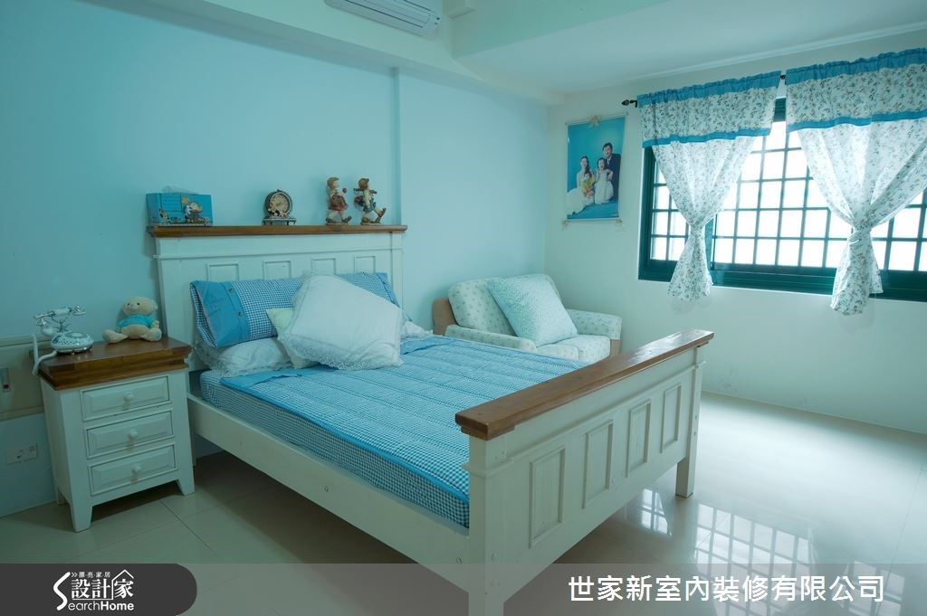 70坪新成屋(5年以下)＿鄉村風臥室案例圖片＿世家新室內裝修有限公司＿世家新_03之16
