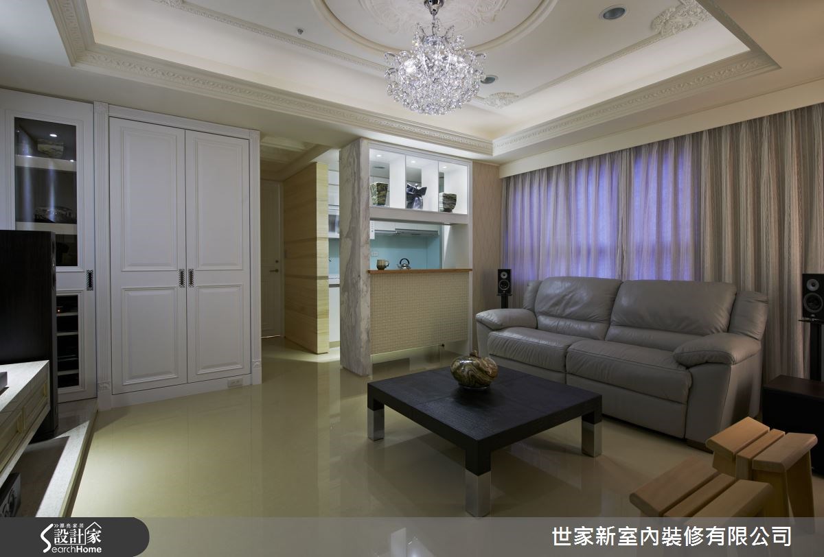 17坪新成屋(5年以下)＿新古典客廳案例圖片＿世家新室內裝修有限公司＿世家新_04之6